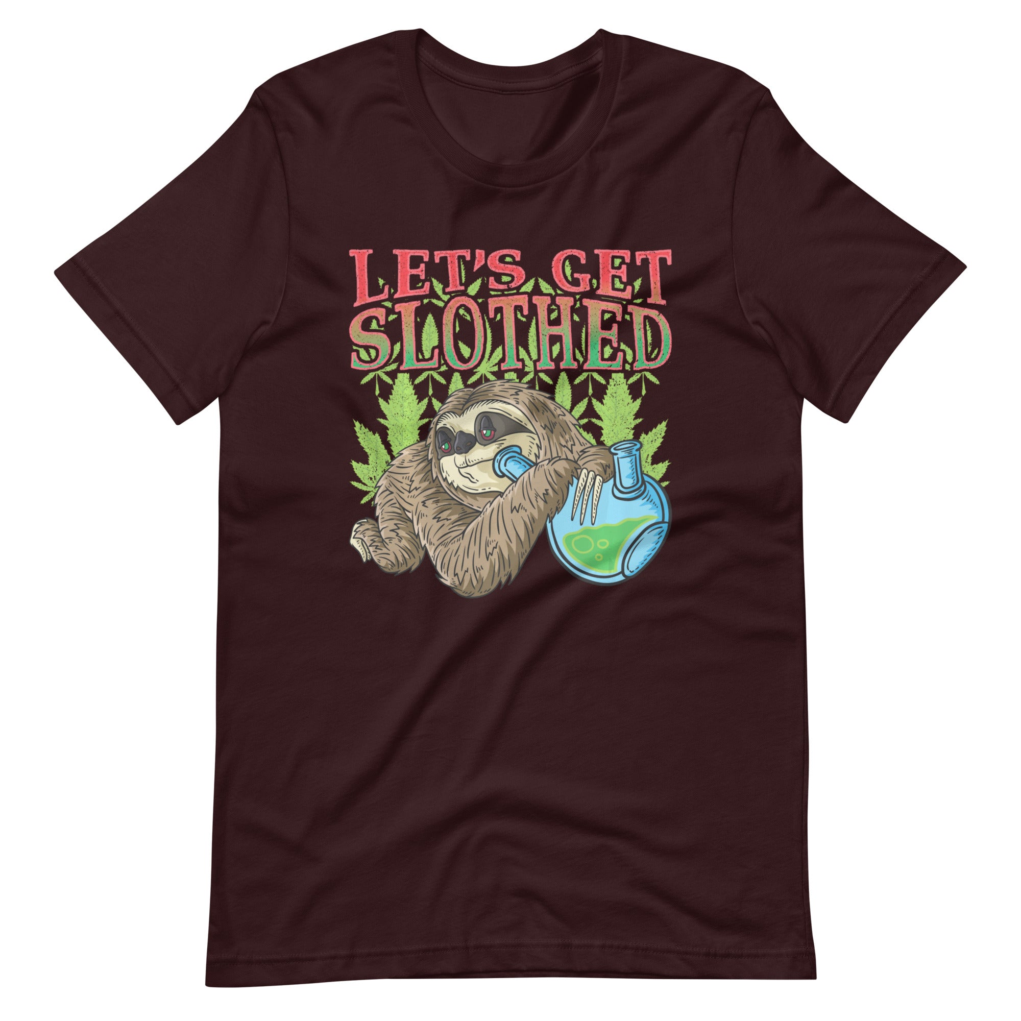 Weed-Smoking-Sloth-Marijuana-THC-T-shirt-Phoenix Styles