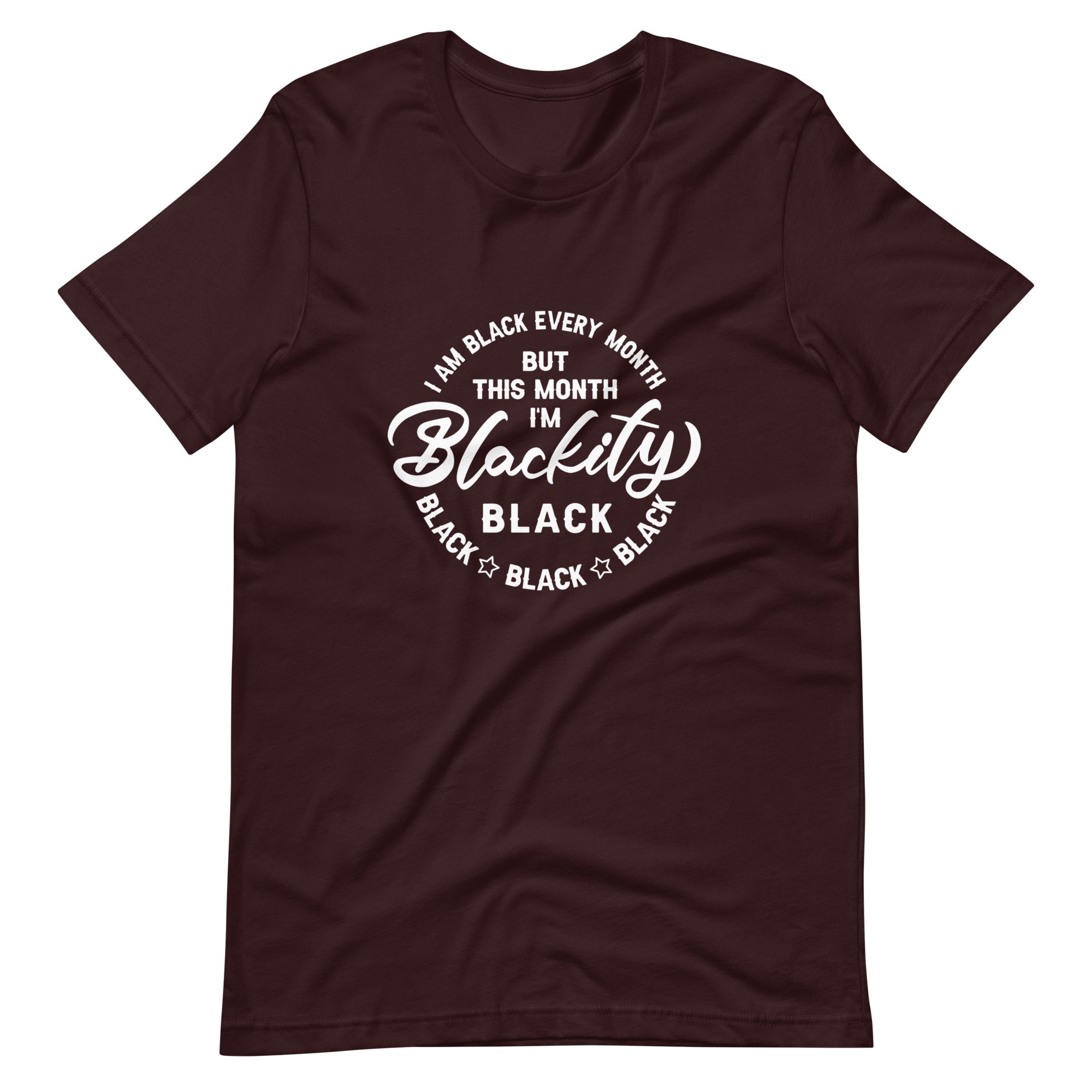 Blackity White Print Unisex t-shirt-Phoenix Styles