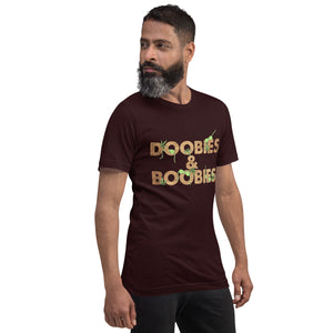 Doobies-Boobies-Breast-Bra-Weed-Unisex t-shirt-Phoenix Styles