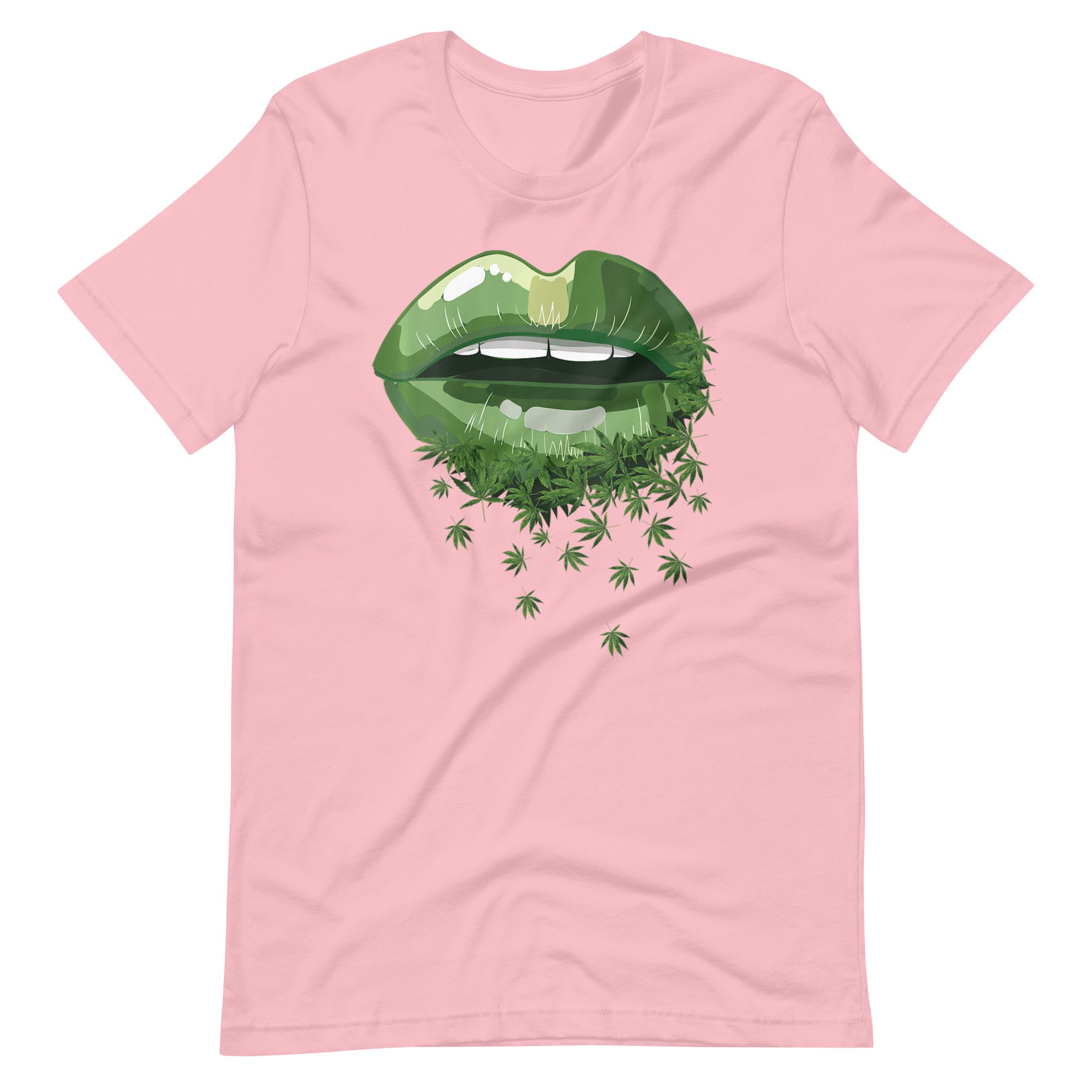 Womens-Funny-Sexy-Lips-Cannabis-Marijuana t-shirt-Phoenix Styles