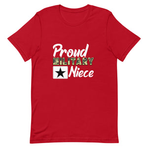 Proud Military Niece Unisex t-shirt-Phoenix Styles