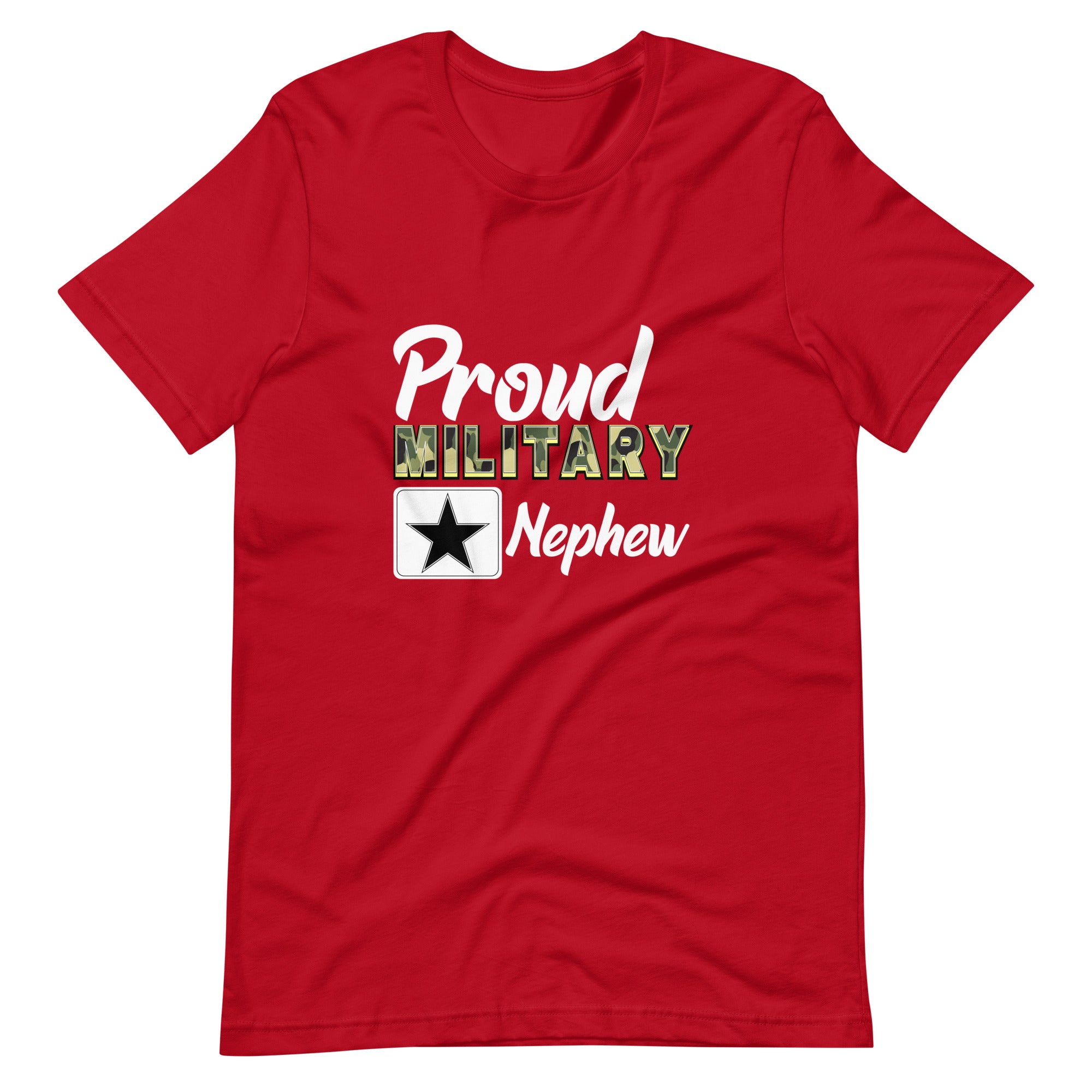 Proud Military Nephew Unisex t-shirt-Phoenix Styles