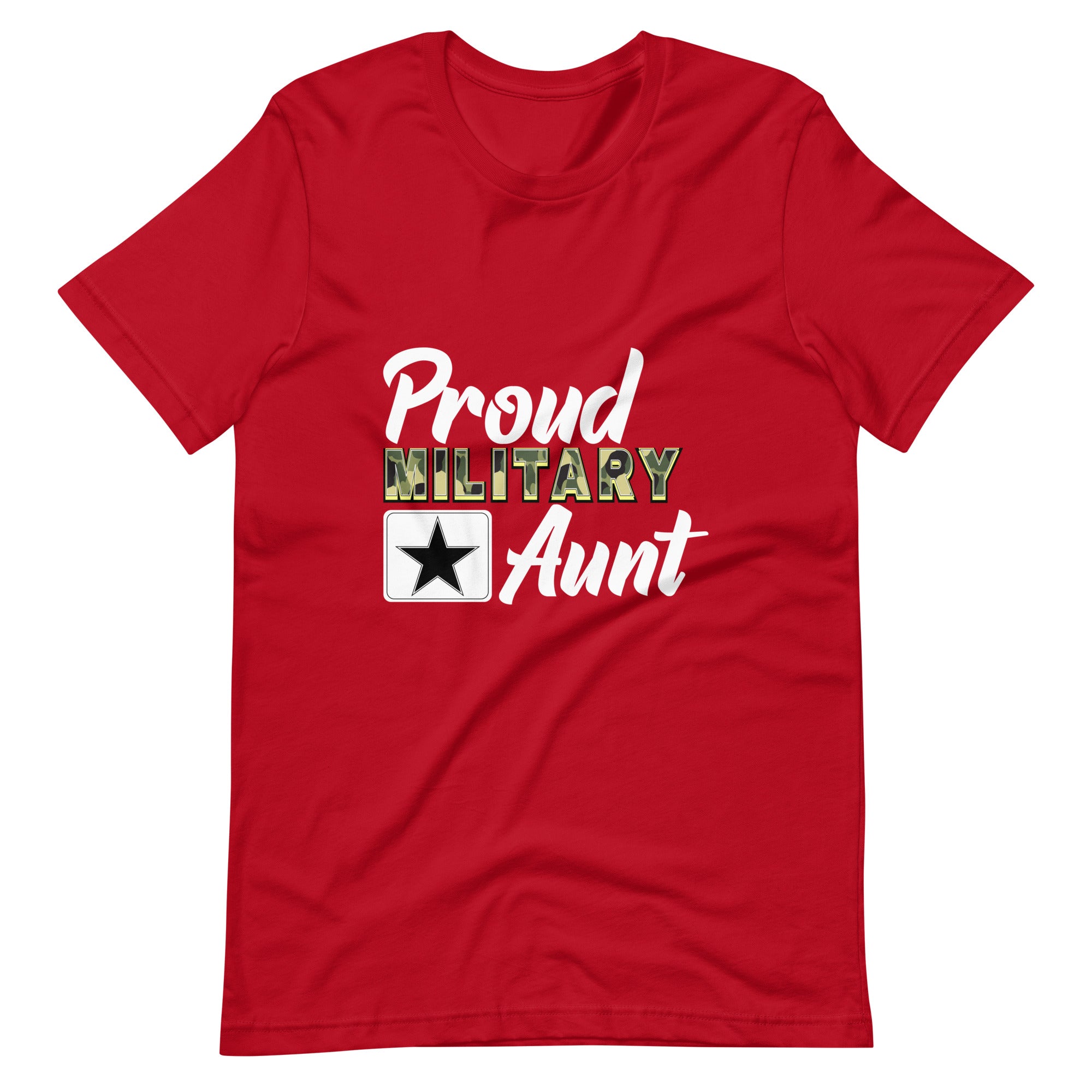 Proud Military Aunt Unisex t-shirt-Phoenix Styles