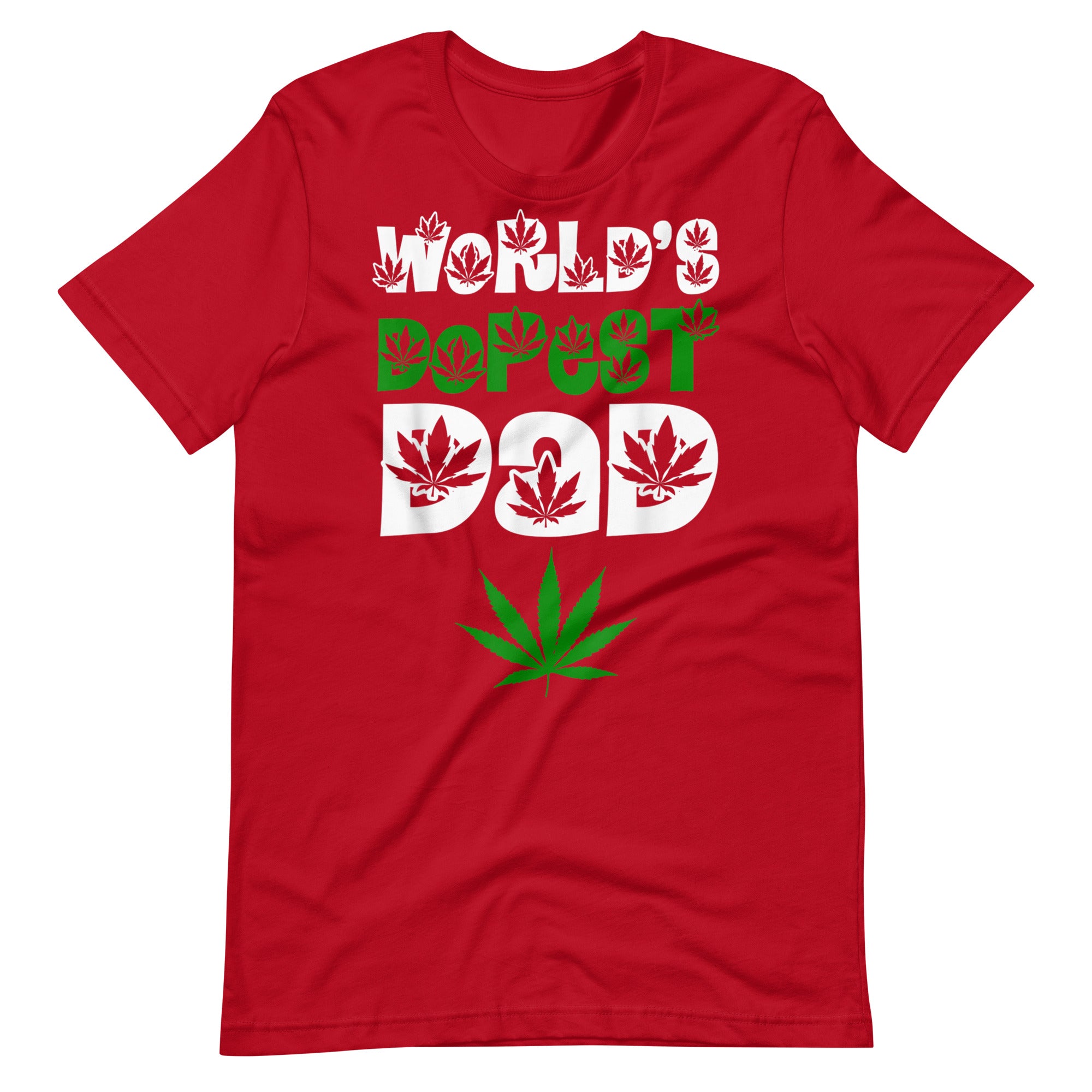 Mens-Worlds-Dopest-Dad-Weed-Marijuana-Cannabis-Leaf- t-shirt-Phoenix Styles