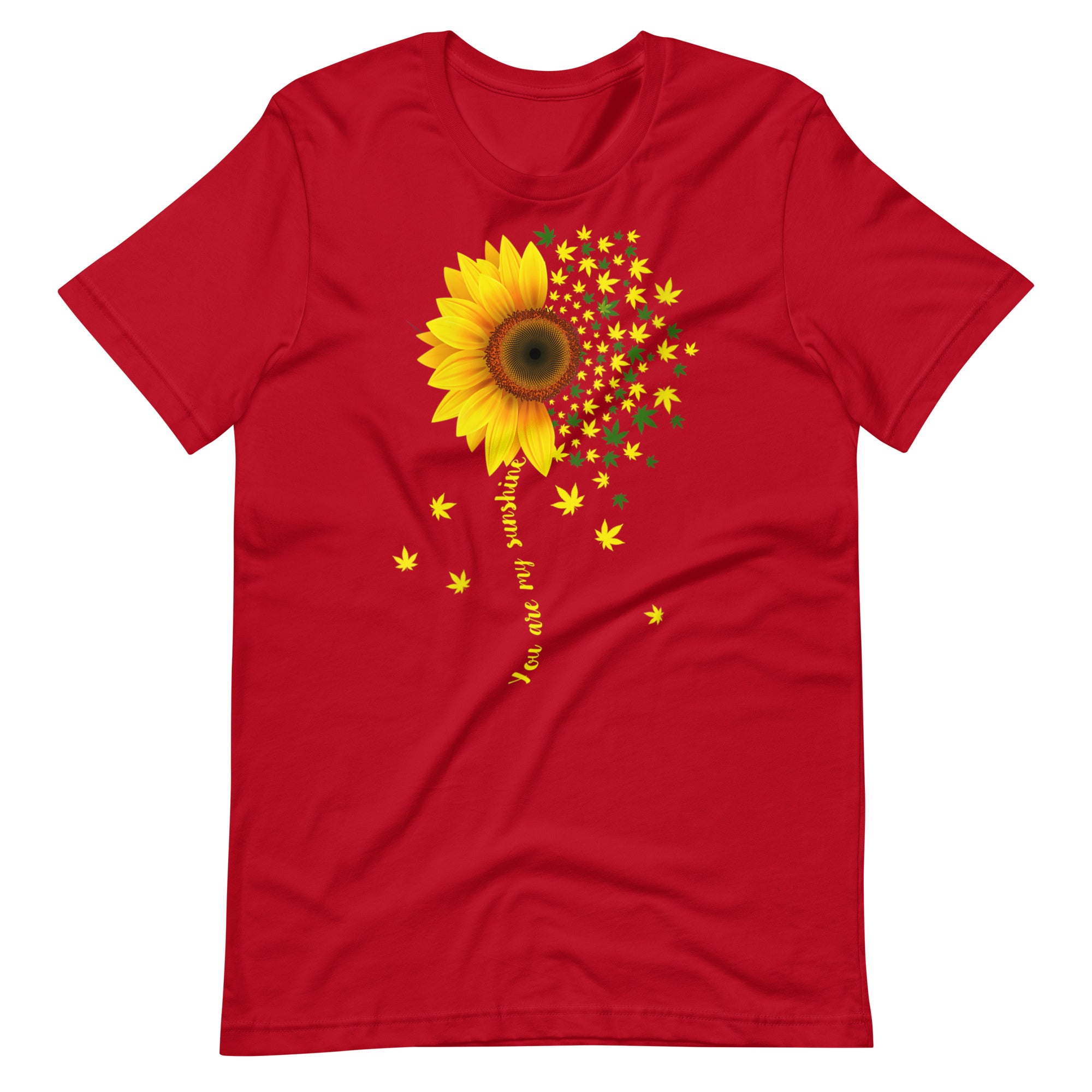 Womens-Sunflower-Cannabis-Weed t-shirt-Phoenix Styles