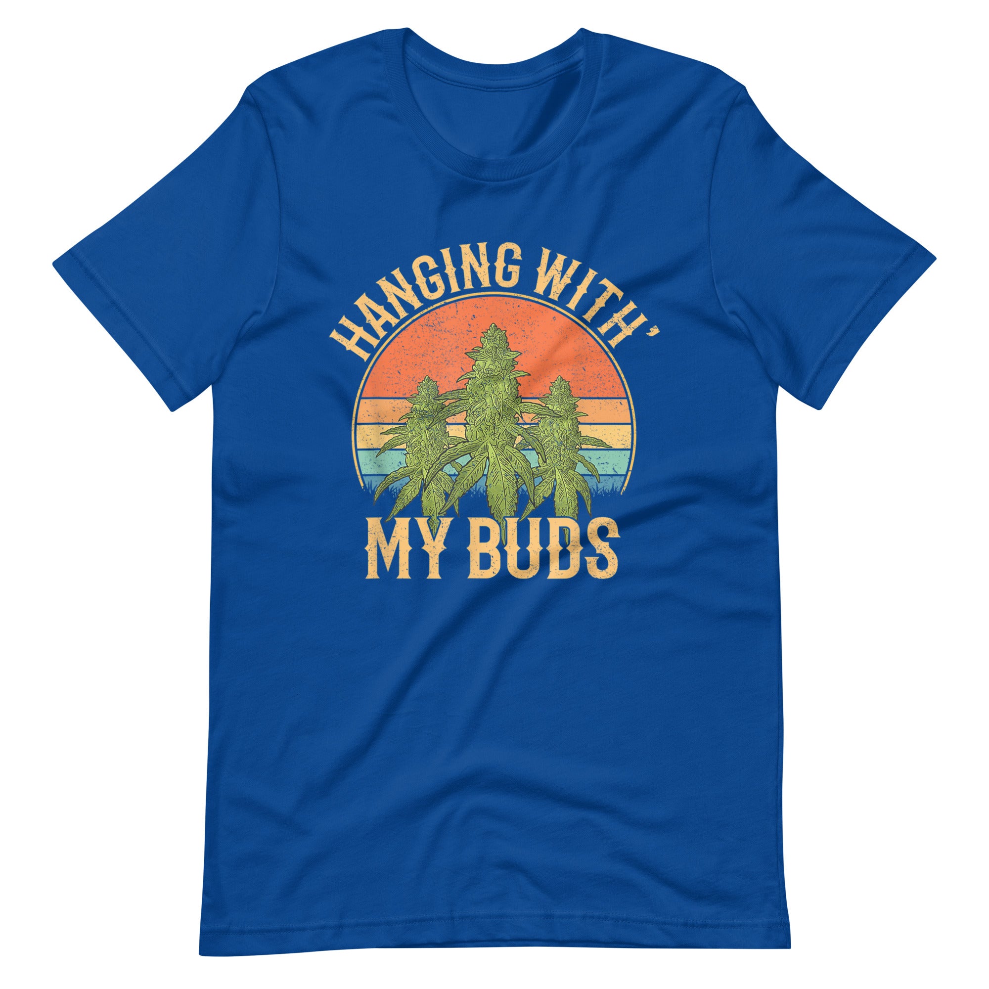 Hanging-With-My-Buds-retro-weed-Unisex t-shirt-Phoenix Styles