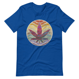 Retro-Design-of-Marijuana-Leaf-Unisex t-shirt-Phoenix Styles