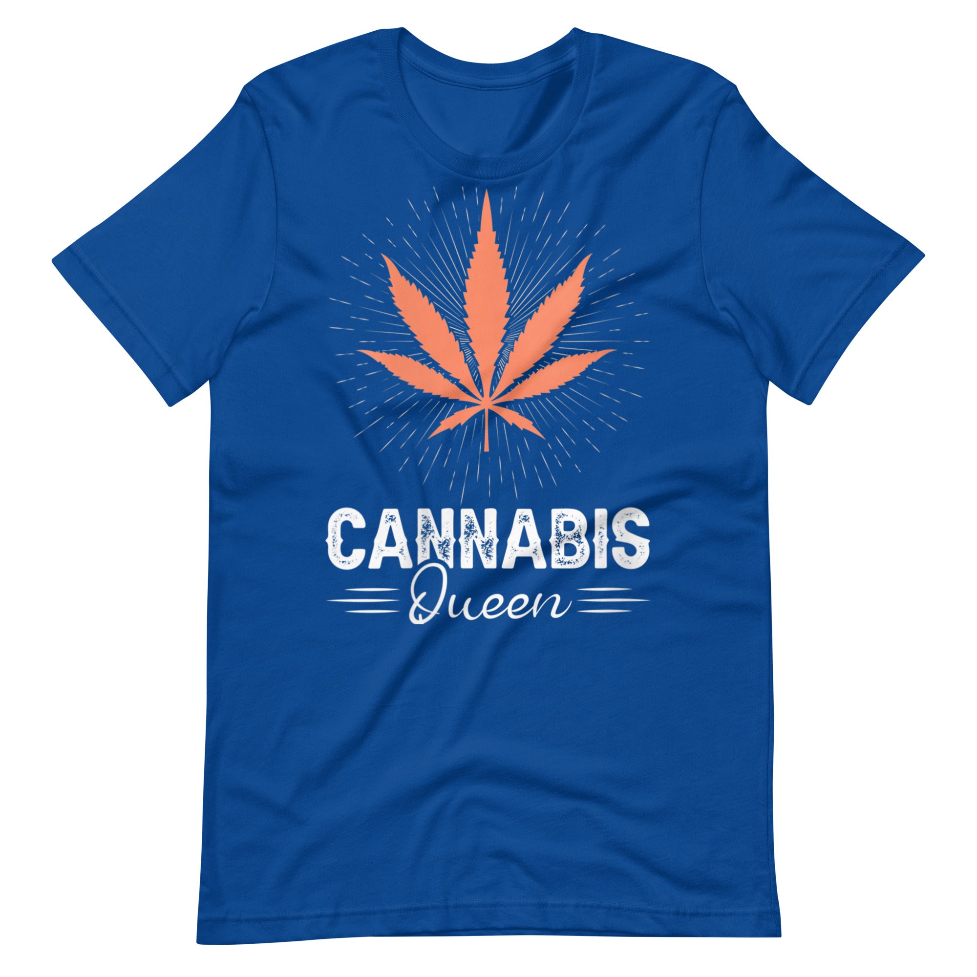 Womens-Cannabis-Queen-Crown-Meditate- t-shirt-Phoenix Styles