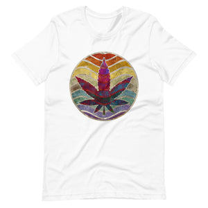 Retro-Design-of-Marijuana-Leaf-Unisex t-shirt-Phoenix Styles