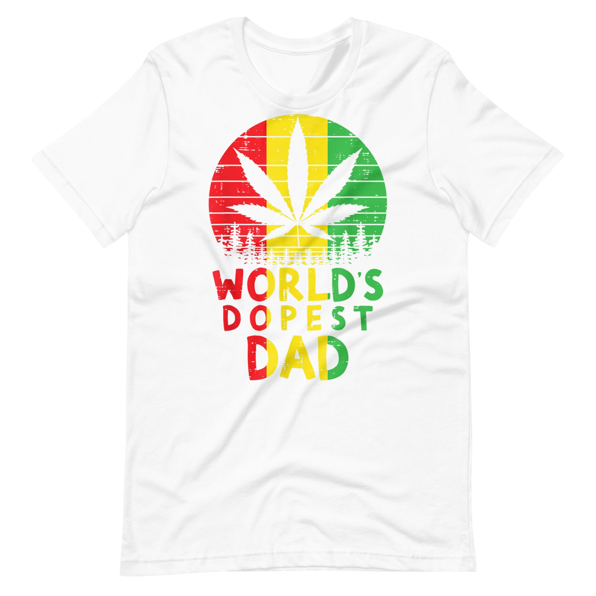 Mens-Worlds-Dopest-Dad-Rasta-Jamaican-Weed-t-shirt-Phoenix Styles