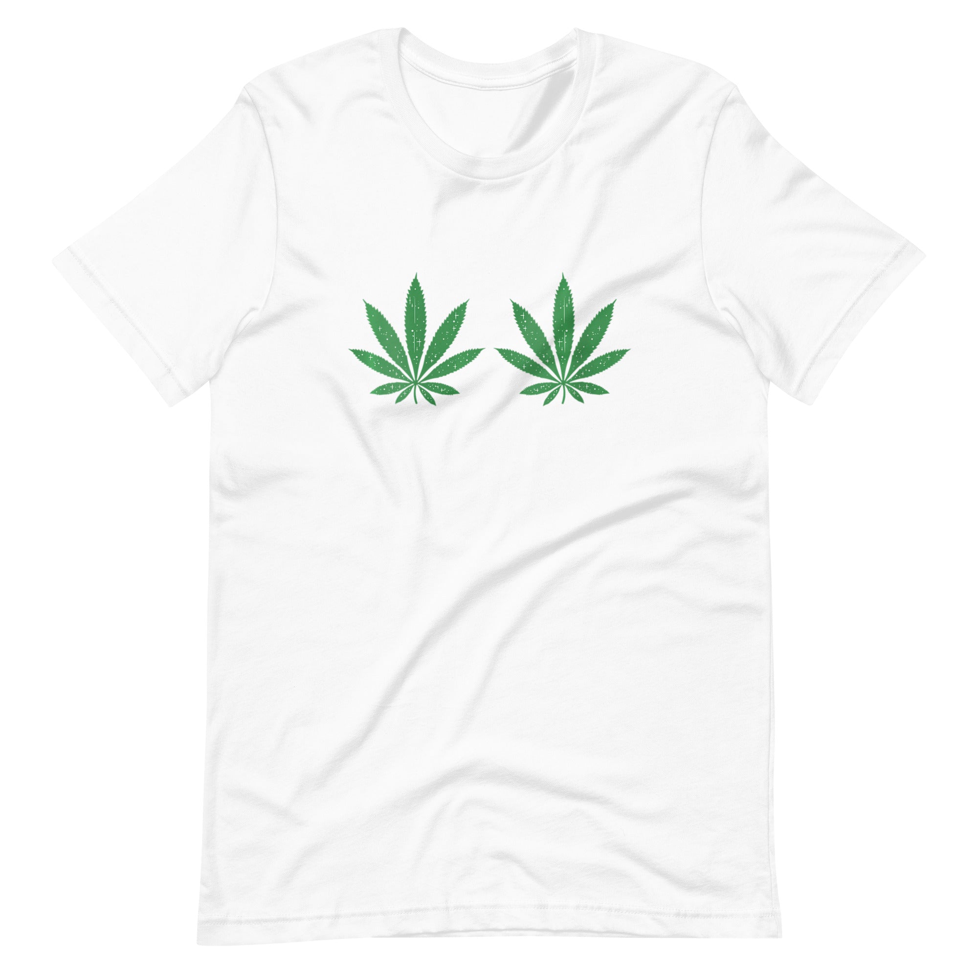 Womens-Weed-Green-Boobs-Bra t-shirt-Phoenix Styles