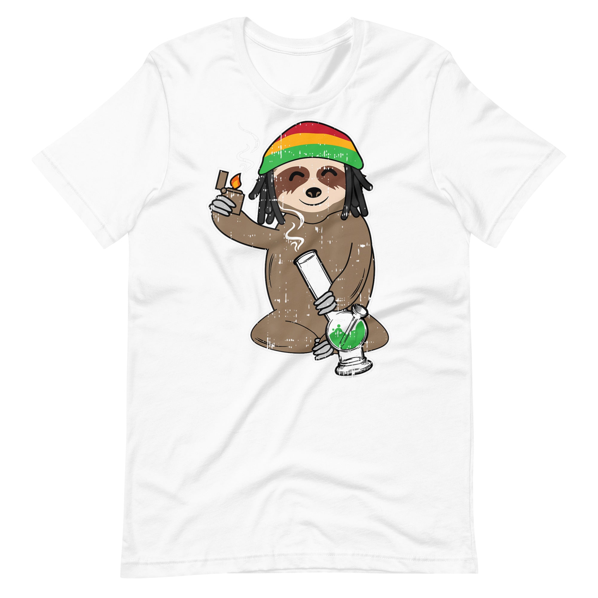 Sloth-High-Weed-Bong-Funny-shirt-Phoenix Styles