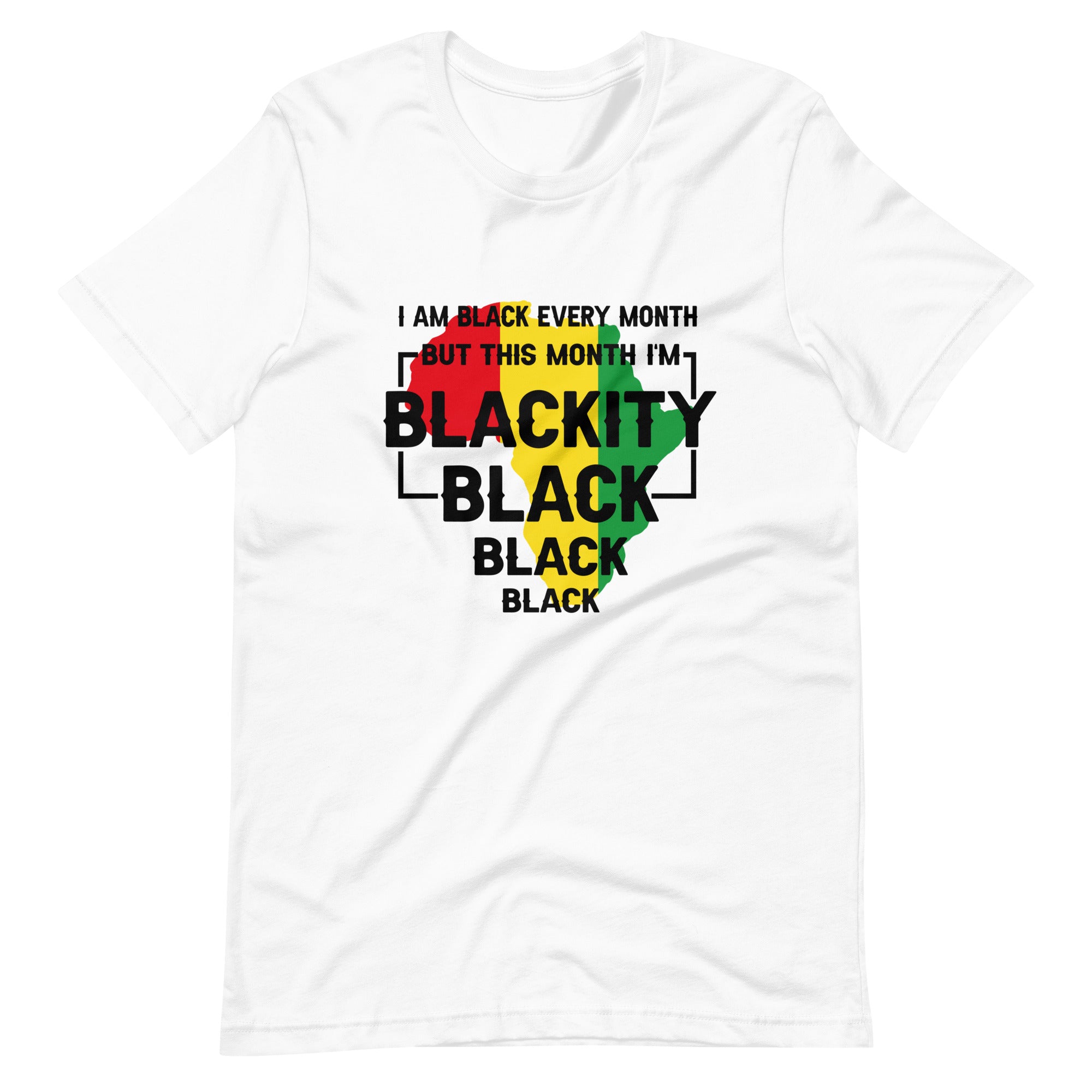 Blackity Black Black Black Print t-shirt-Phoenix Styles