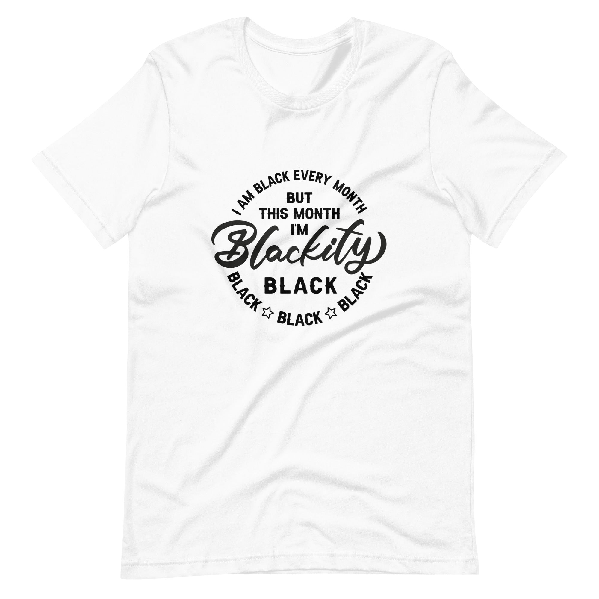 Blackity Black Print Unisex t-shirt-Phoenix Styles